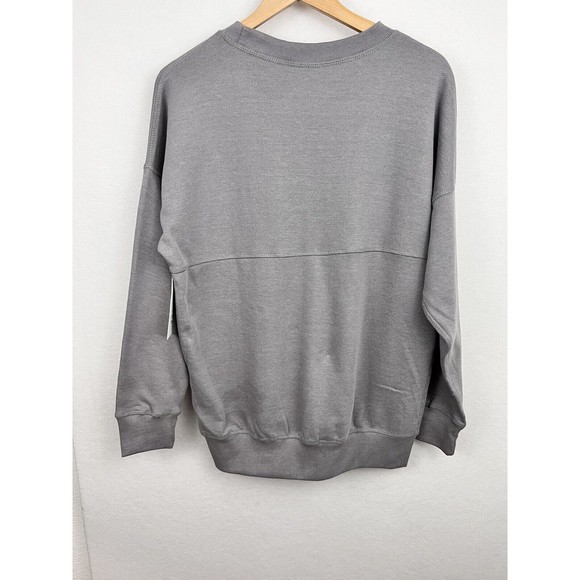 Jaxsea Womens Aloha Paradise Reversible Sweatshirt Grey Taupe NWT Size XL - Picture 5 of 11